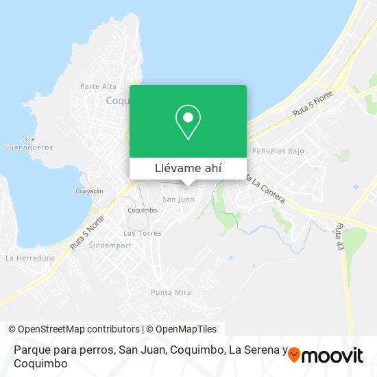 Mapa de Parque para perros, San Juan, Coquimbo