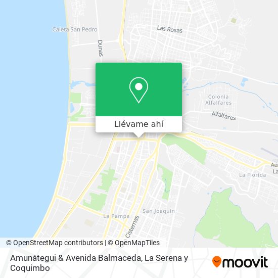 Mapa de Amunátegui & Avenida Balmaceda