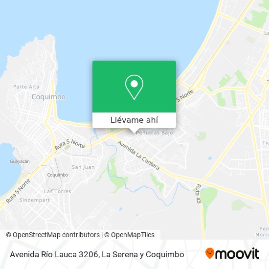 Mapa de Avenida Río Lauca 3206