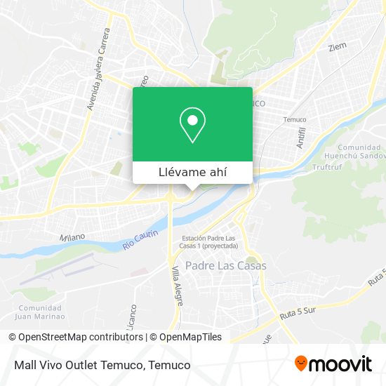 Mapa de Mall Vivo Outlet Temuco