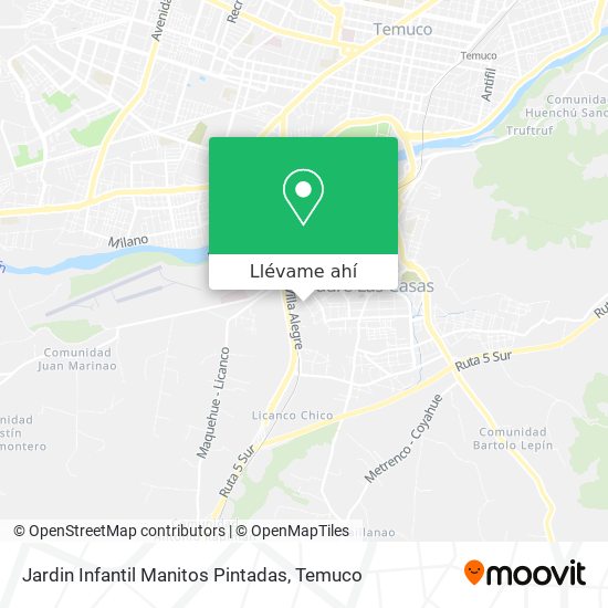 Mapa de Jardin Infantil Manitos Pintadas