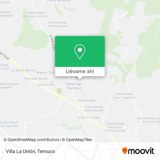 Mapa de Villa La Unión