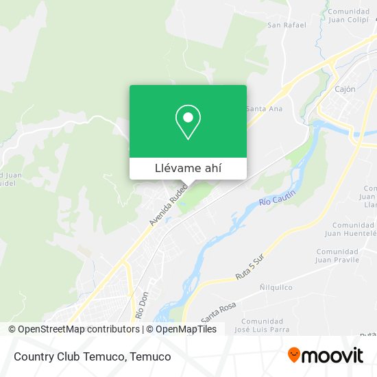 Mapa de Country Club Temuco