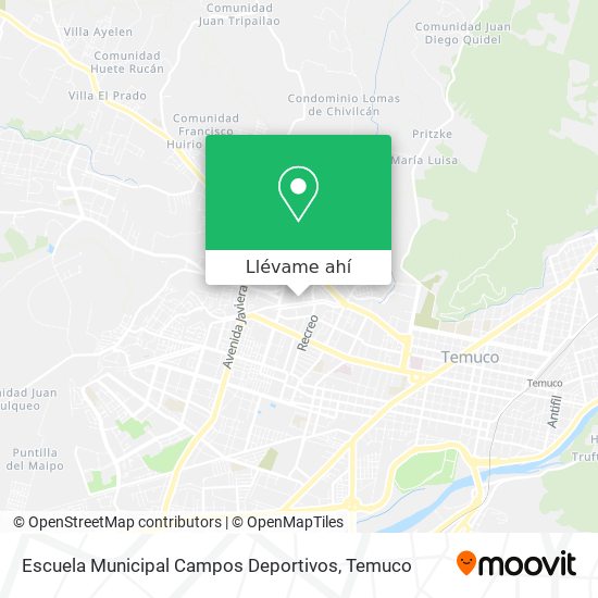 Mapa de Escuela Municipal Campos Deportivos