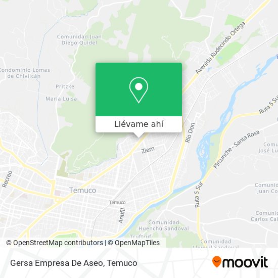 Mapa de Gersa Empresa De Aseo