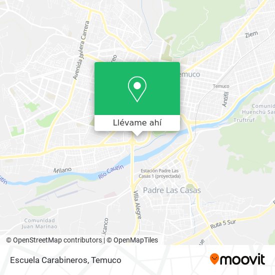 Mapa de Escuela Carabineros