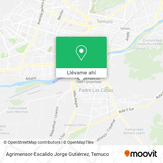 Mapa de Agrimensor-Escalido Jorge Gutiérrez