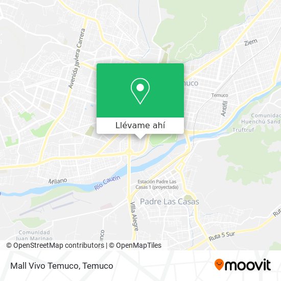 Mapa de Mall Vivo Temuco