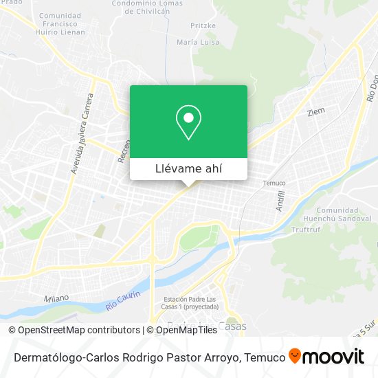 Mapa de Dermatólogo-Carlos Rodrigo Pastor Arroyo