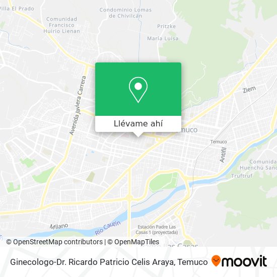 Mapa de Ginecologo-Dr. Ricardo Patricio Celis Araya