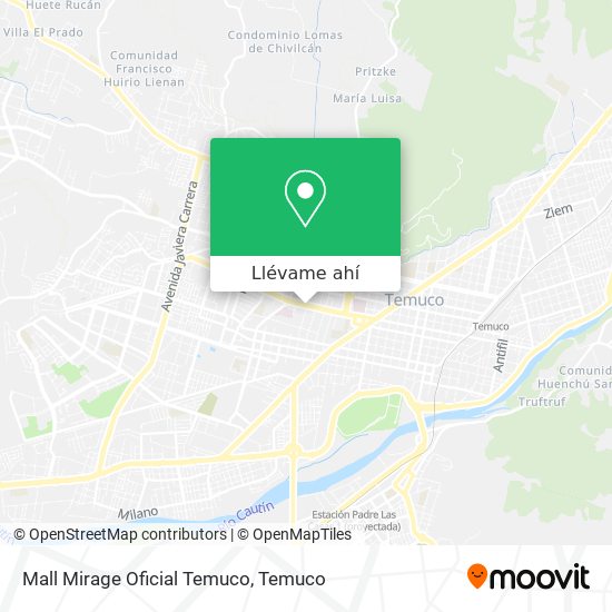 Mapa de Mall Mirage Oficial Temuco