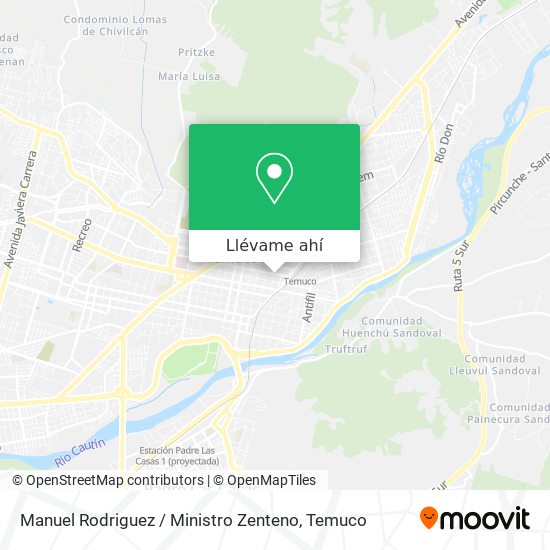 Mapa de Manuel Rodriguez / Ministro Zenteno