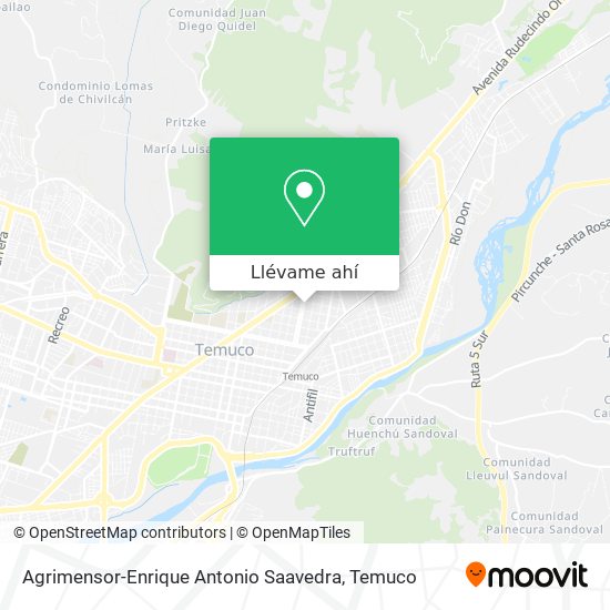 Mapa de Agrimensor-Enrique Antonio Saavedra