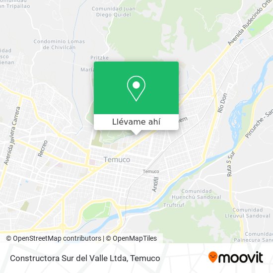 Mapa de Constructora Sur del Valle Ltda