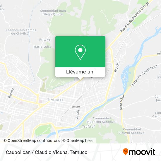 Mapa de Caupolican / Claudio Vicuna