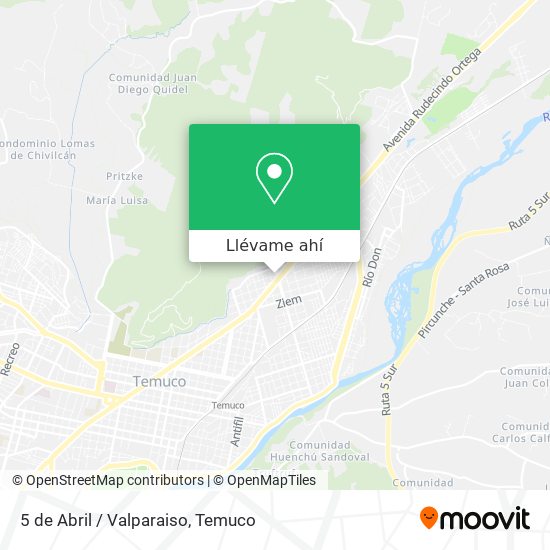 Mapa de 5 de Abril / Valparaiso
