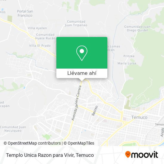 Mapa de Templo Unica Razon para Vivir