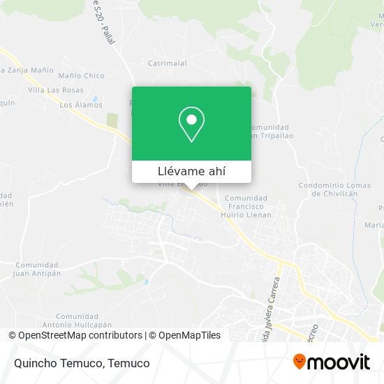Mapa de Quincho Temuco