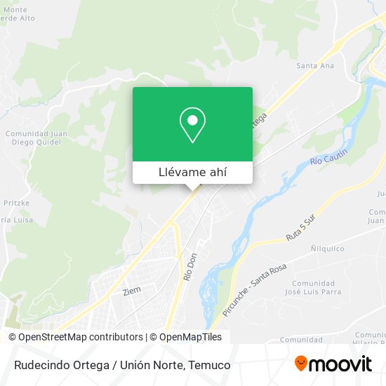 Mapa de Rudecindo Ortega / Unión Norte