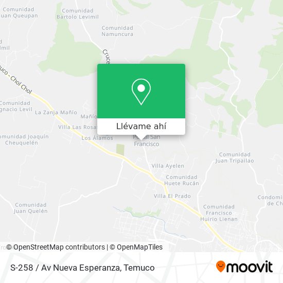 Mapa de S-258 / Av Nueva Esperanza