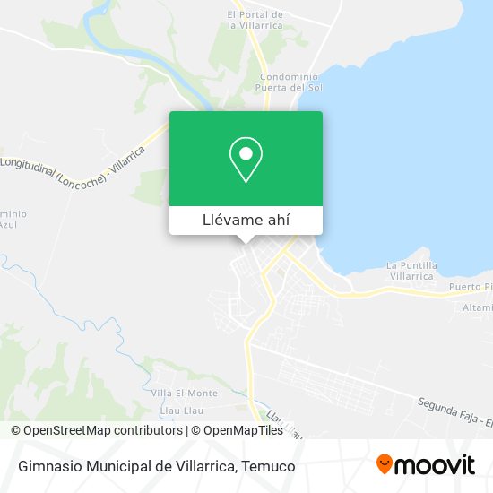 Mapa de Gimnasio Municipal de Villarrica