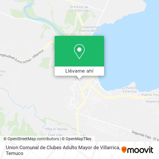 Mapa de Union Comunal de Clubes Adulto Mayor de Villarrica
