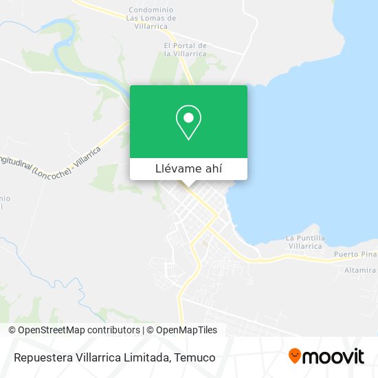 Mapa de Repuestera Villarrica Limitada