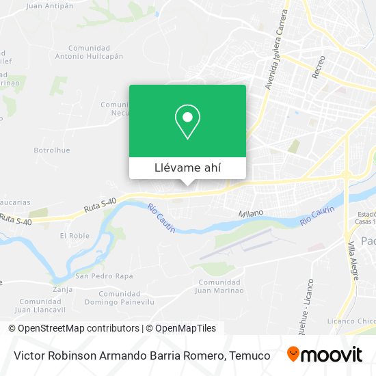 Mapa de Victor Robinson Armando Barria Romero