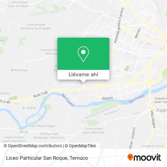 Mapa de Liceo Particular San Roque