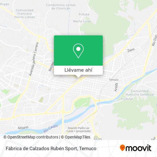 Mapa de Fábrica de Calzados Rubén Sport