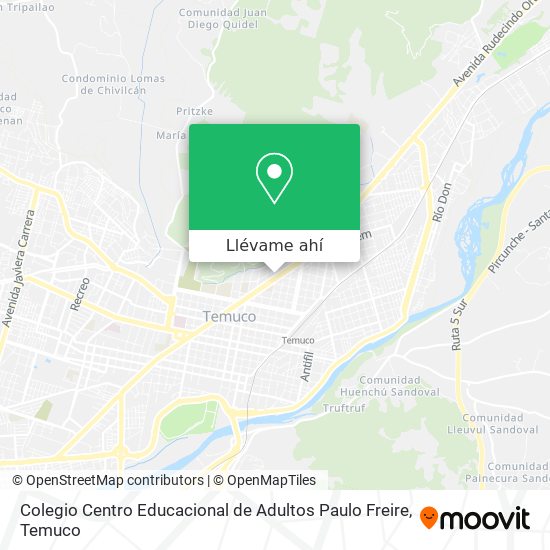 Mapa de Colegio Centro Educacional de Adultos Paulo Freire