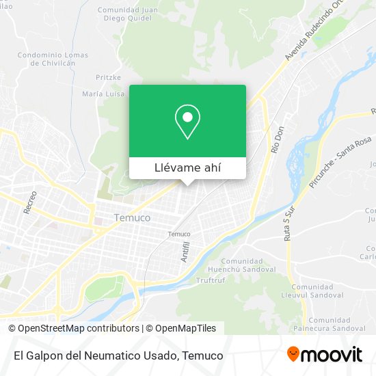 Mapa de El Galpon del Neumatico Usado