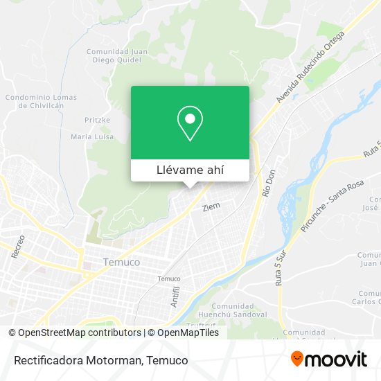 Mapa de Rectificadora Motorman