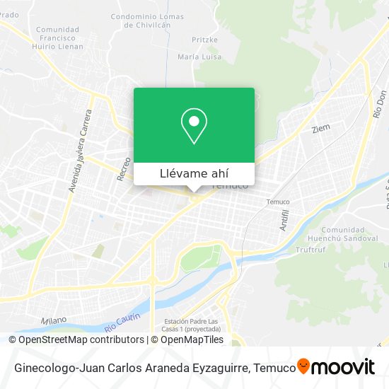 Mapa de Ginecologo-Juan Carlos Araneda Eyzaguirre