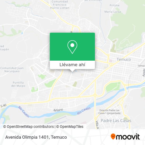 Mapa de Avenida Olimpia 1401