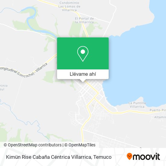 Mapa de Kimün Rise Cabaña Céntrica Villarrica