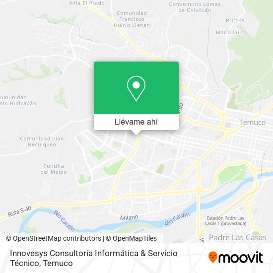 Mapa de Innovesys Consultoría Informática & Servicio Técnico