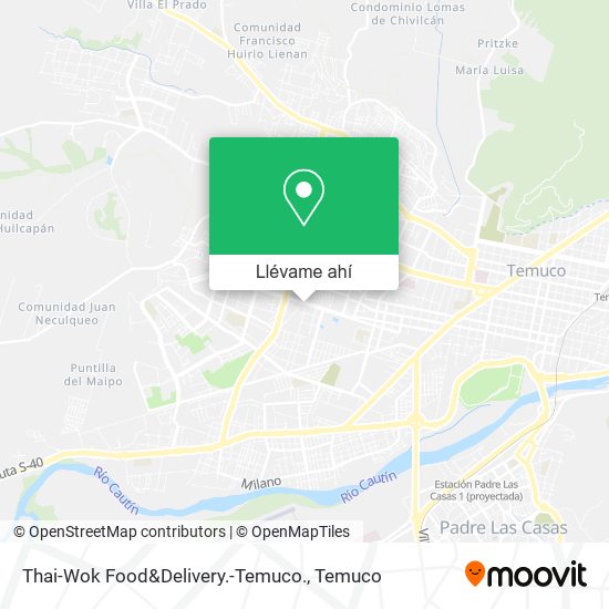Mapa de Thai-Wok Food&Delivery.-Temuco.