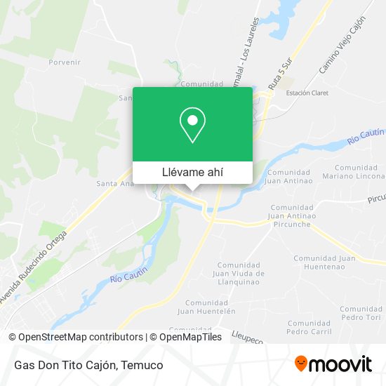 Mapa de Gas Don Tito Cajón