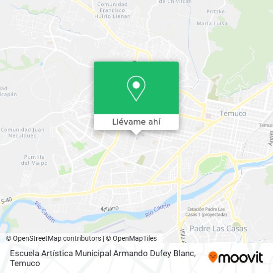 Mapa de Escuela Artística Municipal Armando Dufey Blanc