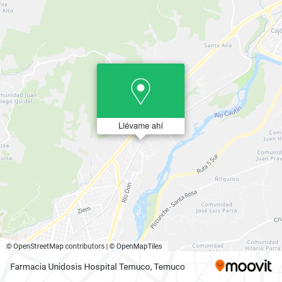Mapa de Farmacia Unidosis Hospital Temuco