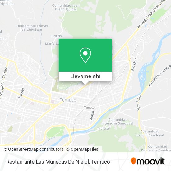 Mapa de Restaurante Las Muñecas De Ñielol