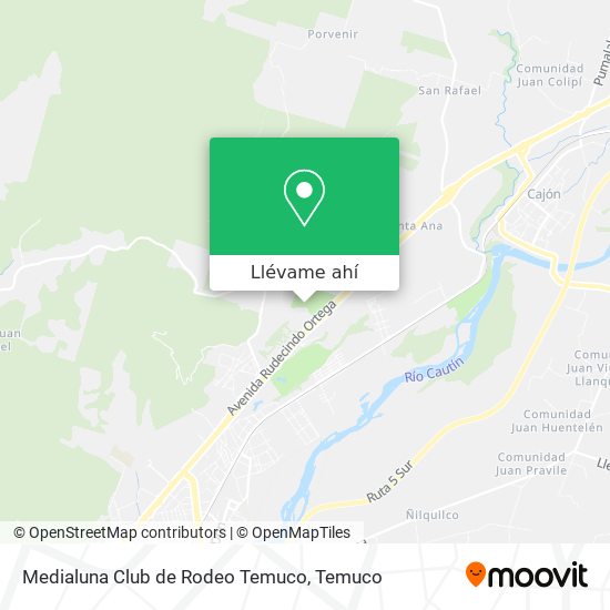 Mapa de Medialuna Club de Rodeo Temuco