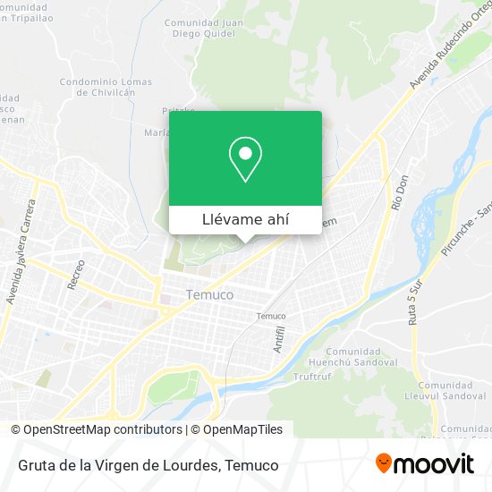 Mapa de Gruta de la Virgen de Lourdes