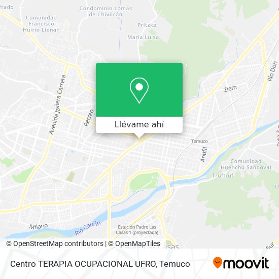 Mapa de Centro TERAPIA OCUPACIONAL UFRO