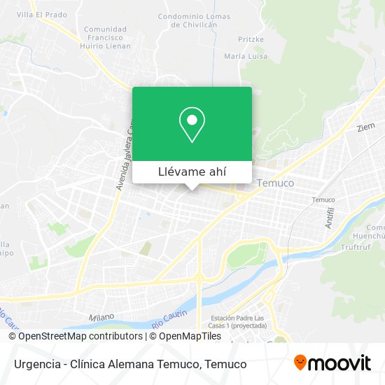 Mapa de Urgencia - Clínica Alemana Temuco