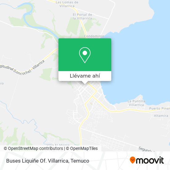 Mapa de Buses Liquiñe Of. Villarrica