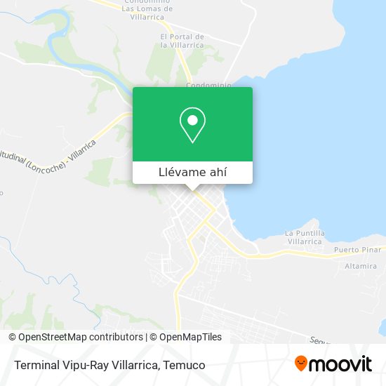 Mapa de Terminal Vipu-Ray Villarrica
