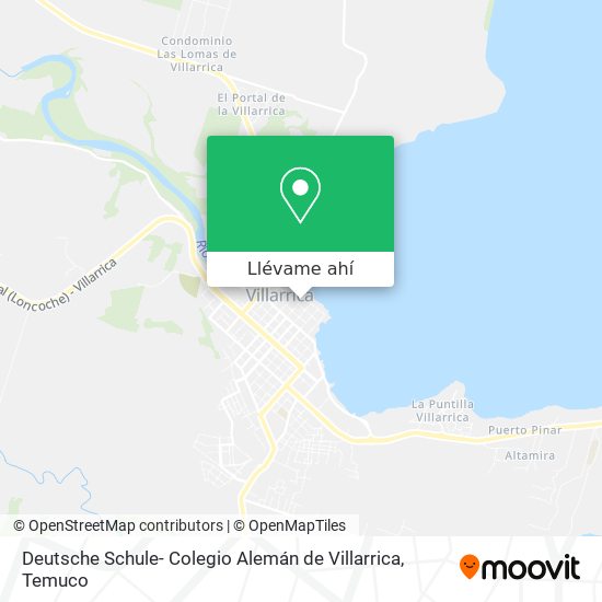Mapa de Deutsche Schule- Colegio Alemán de Villarrica
