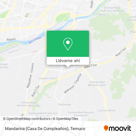 Mapa de Mandarina (Casa De Cumpleaños)